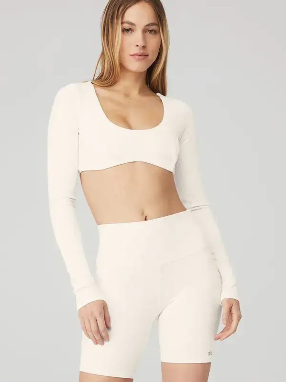Alo Yoga Ribbed Defined Long Sleeve Bra